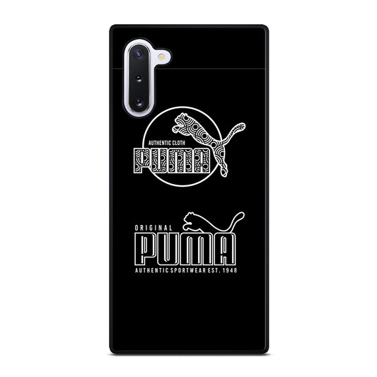 PUMA BLACK LOGO Samsung Galaxy Note 10 Case Cover