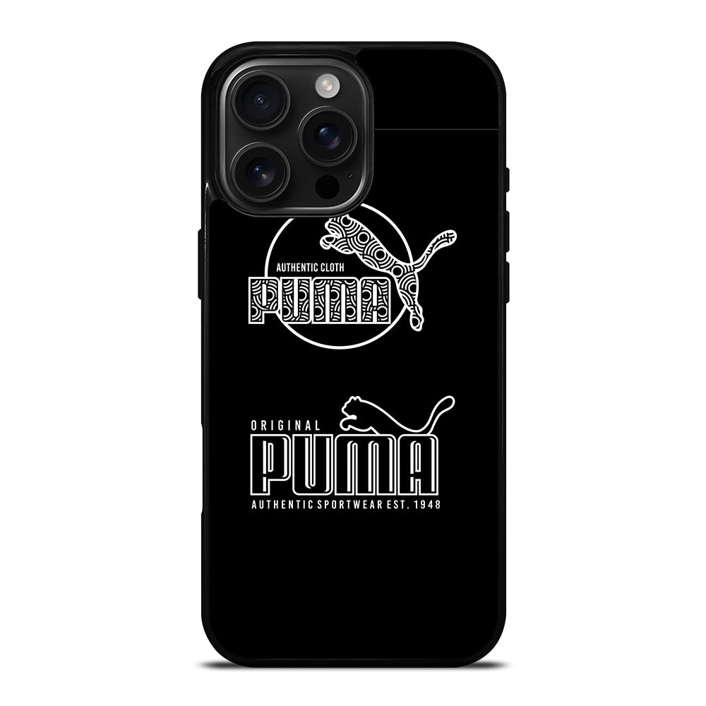 PUMA BLACK LOGO iPhone 16 Pro Max Case Cover