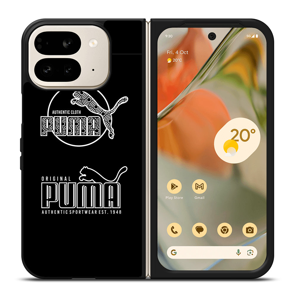 PUMA BLACK LOGO Google Pixel 9 Pro Fold Case Cover