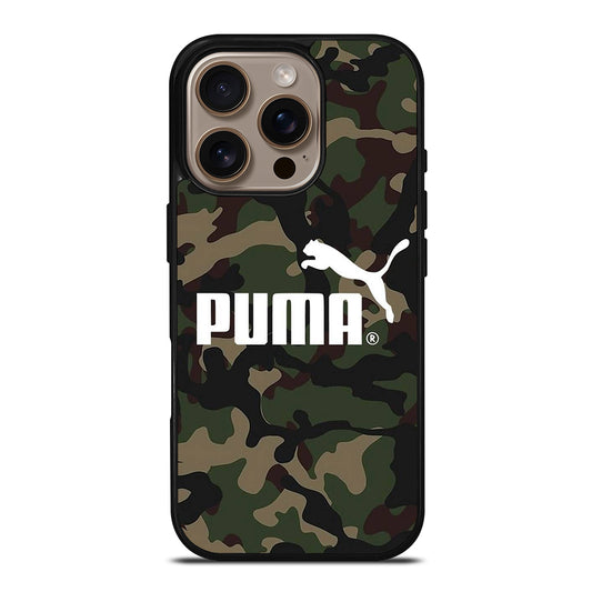 PUMA LOGO CAMO iPhone 16 Pro Case Cover