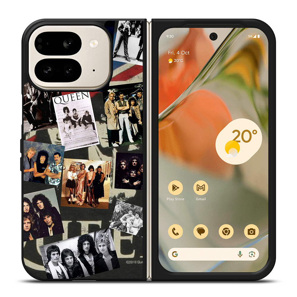 QUEEN BAND ROCK COLLAGE Google Pixel 9 Pro Fold Case Cover