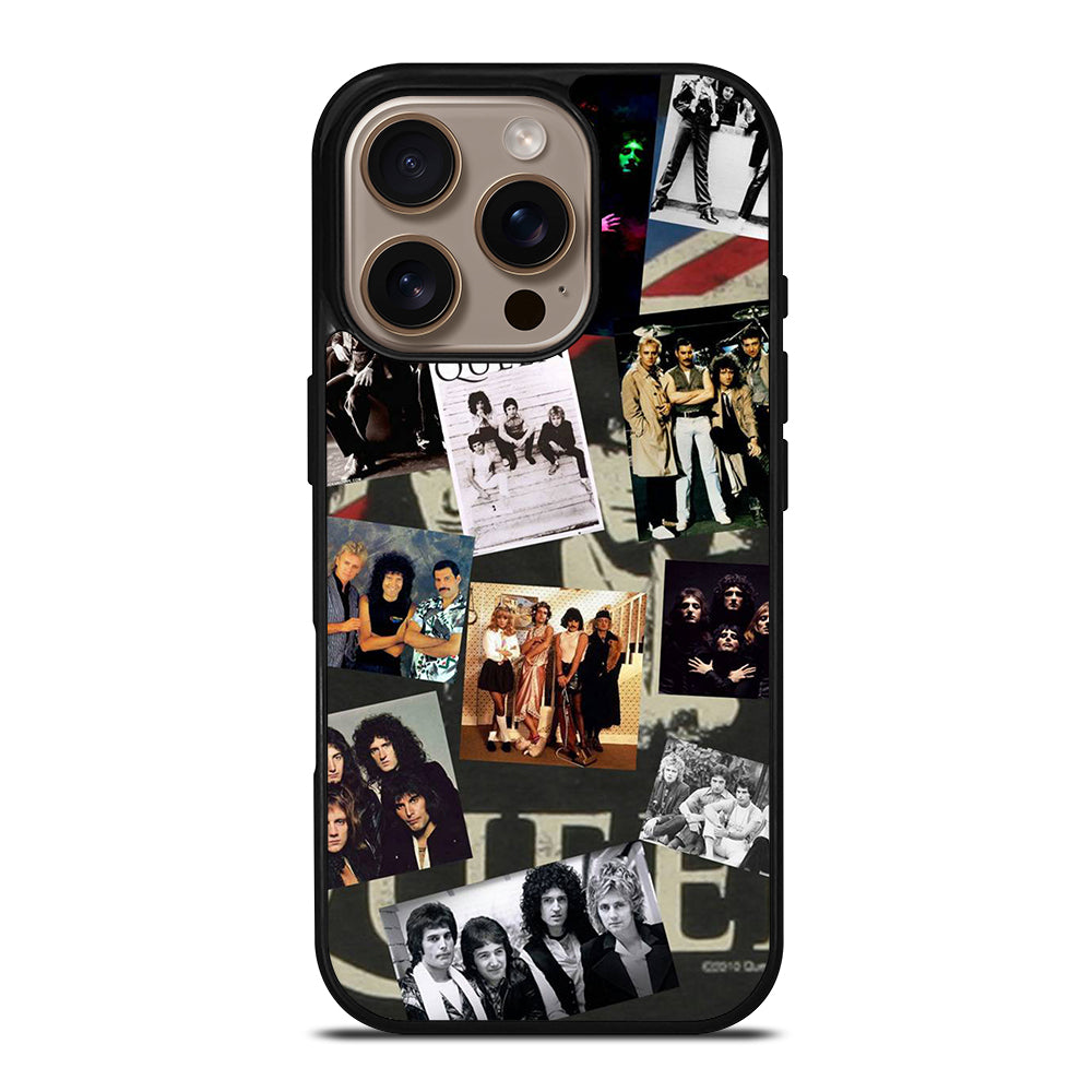 QUEEN BAND ROCK COLLAGE iPhone 16 Pro Case Cover
