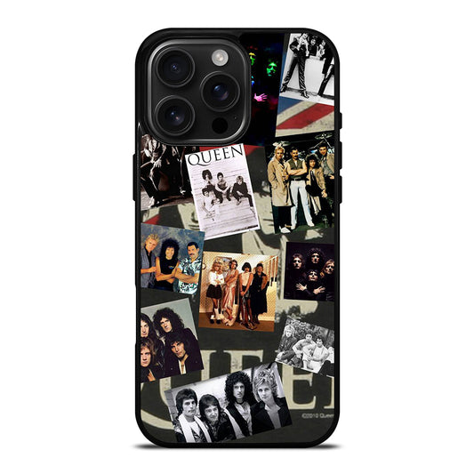 QUEEN BAND ROCK COLLAGE iPhone 16 Pro Max Case Cover