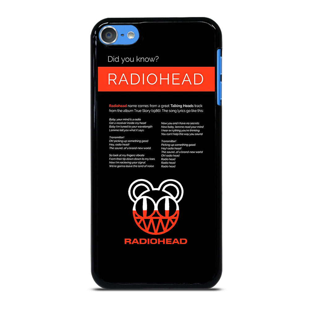 RADIOHEAD BAND LYRIC iPod Touch 7 Case Cover