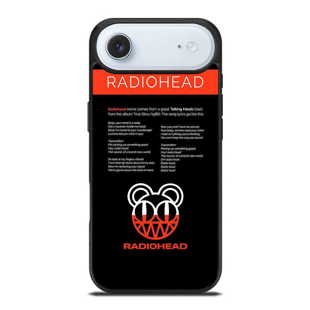 RADIOHEAD BAND LYRIC iPhone Air Case Cover