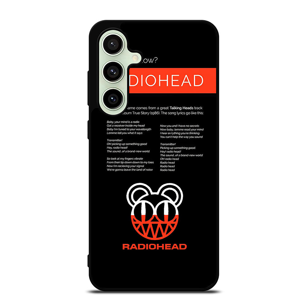 RADIOHEAD BAND LYRIC Samsung Galaxy S24 FE Case Cover