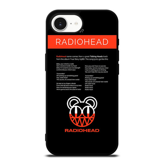 RADIOHEAD BAND LYRIC iPhone 16e Case Cover