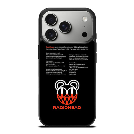 RADIOHEAD BAND LYRIC iPhone 17 Pro Case Cover