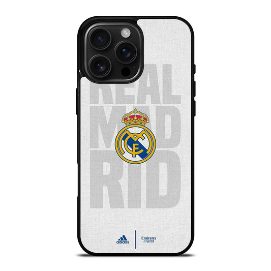 REAL MADRID FC SOCCER LOGO iPhone 16 Pro Max Case Cover