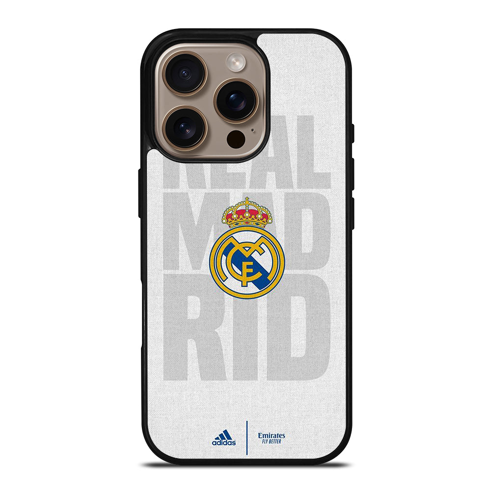REAL MADRID FC SOCCER LOGO iPhone 16 Pro Case Cover
