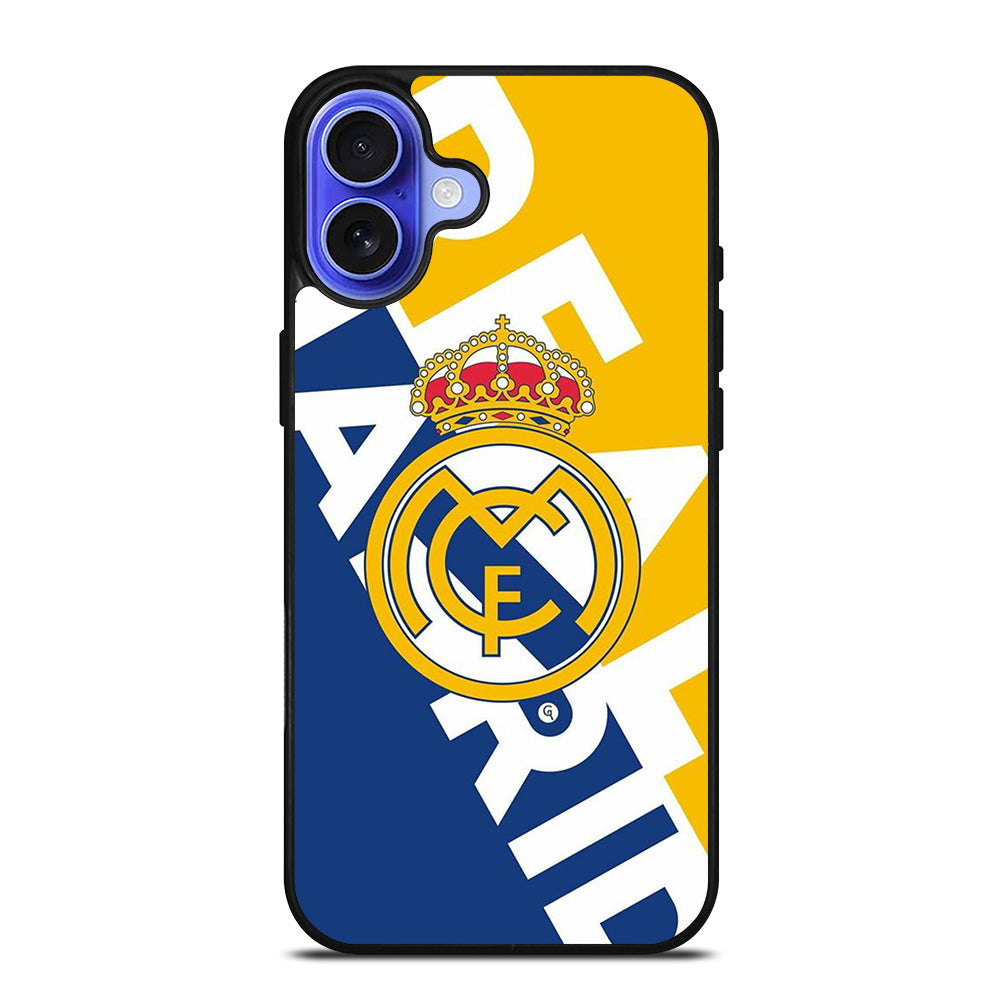 REAL MADRID FOOTBALL LOGO iPhone 16 Case Cover