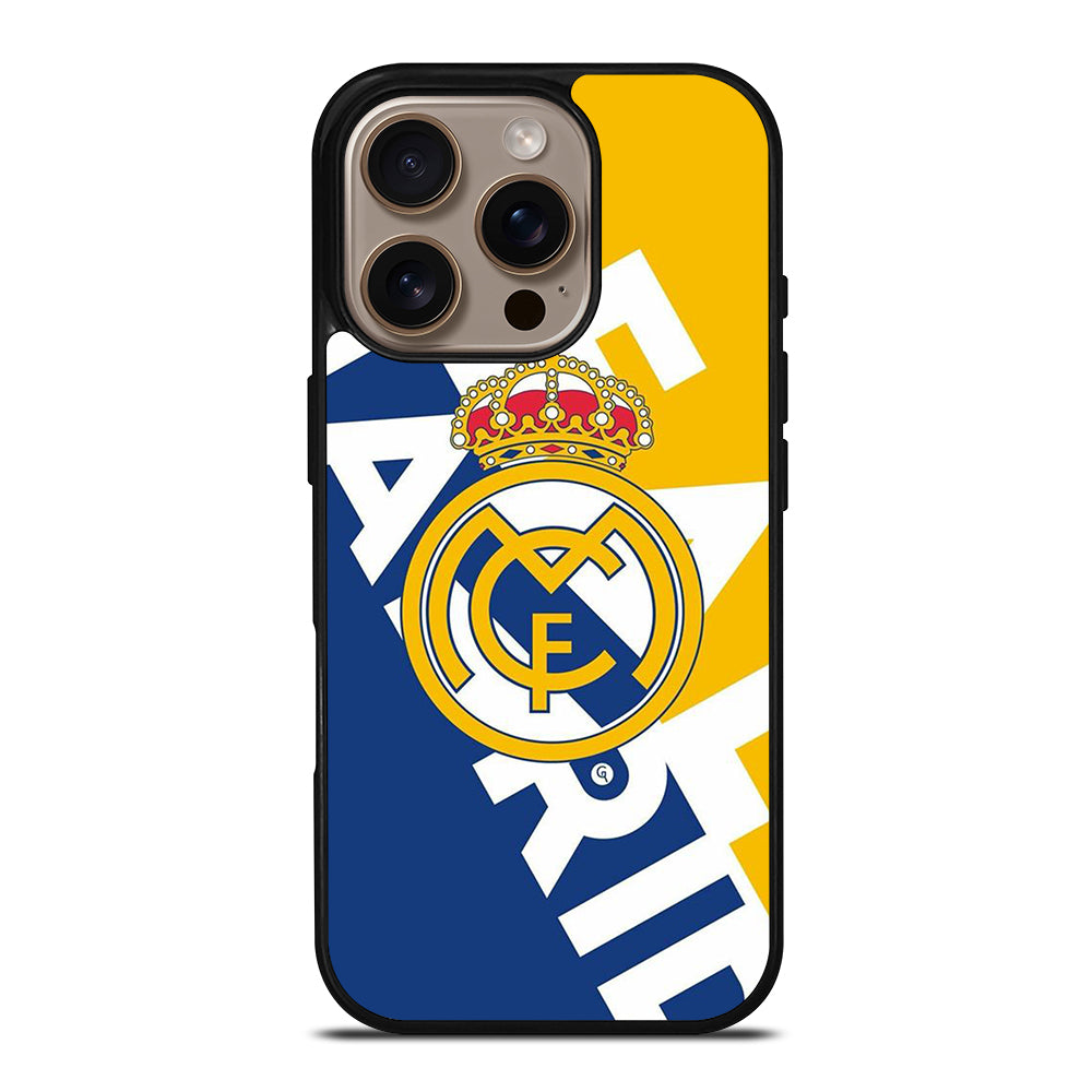 REAL MADRID FOOTBALL LOGO iPhone 16 Pro Case Cover