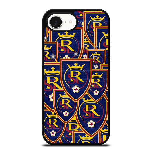 REAL SALT LAKE LOGO PATTERN iPhone 16e Case Cover