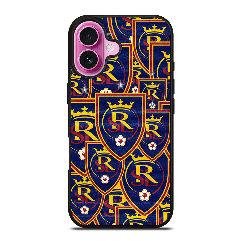 REAL SALT LAKE LOGO PATTERN iPhone 16 Plus Case Cover