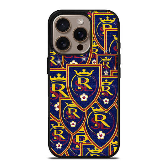 REAL SALT LAKE LOGO PATTERN iPhone 16 Pro Case Cover
