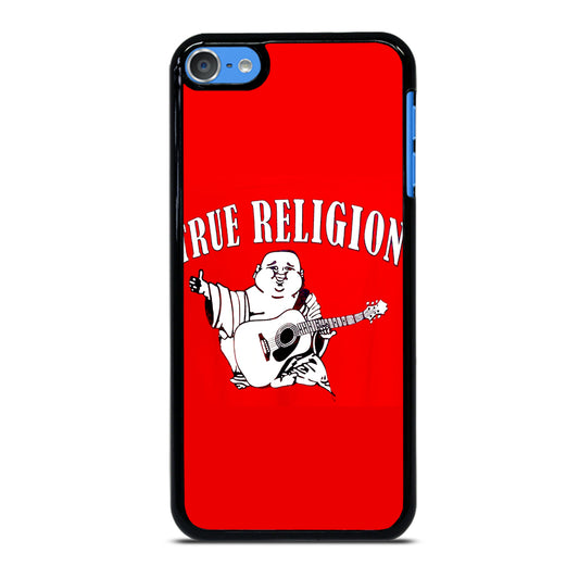 RED BIG BUDDHA TRUE RELIGION LOGO 2 iPod Touch 7 Case Cover