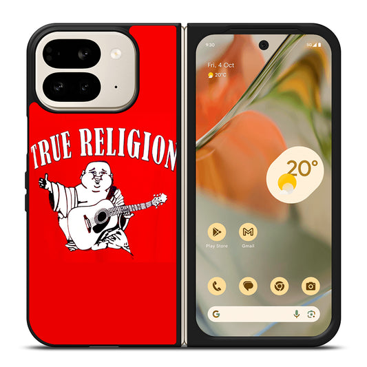 RED BIG BUDDHA TRUE RELIGION LOGO 2 Google Pixel 9 Pro Fold Case Cover