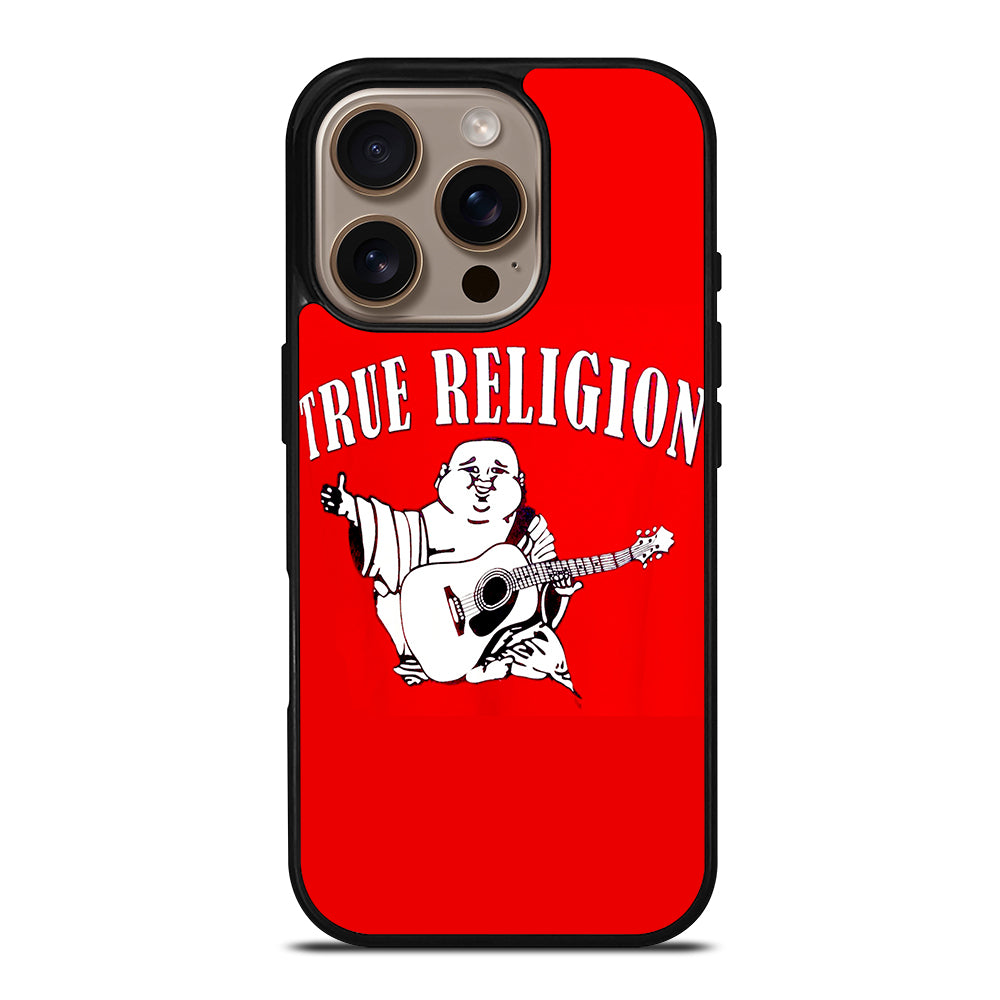 RED BIG BUDDHA TRUE RELIGION LOGO 2 iPhone 16 Pro Case Cover