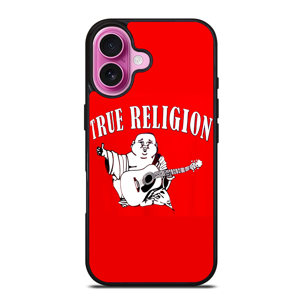 RED BIG BUDDHA TRUE RELIGION LOGO 2 iPhone 16 Plus Case Cover