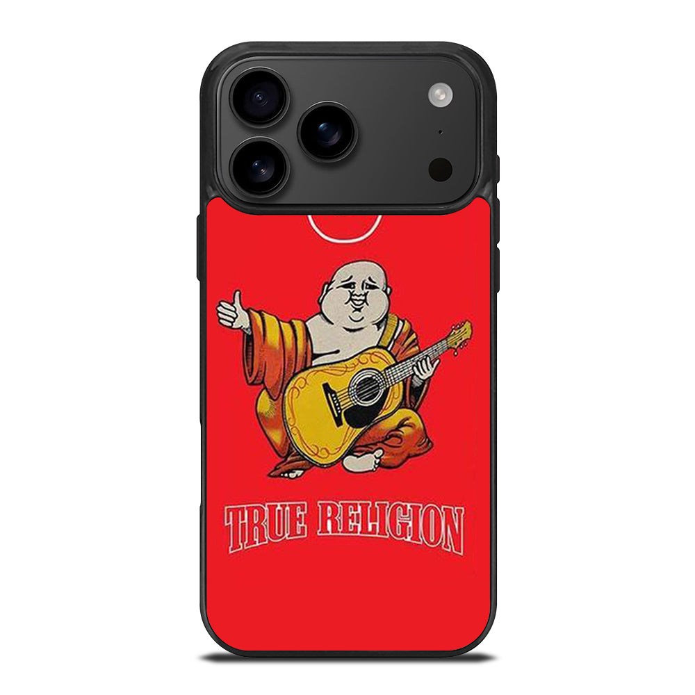 RED BIG BUDDHA TRUE RELIGION LOGO 3 iPhone 17 Pro Max Case Cover