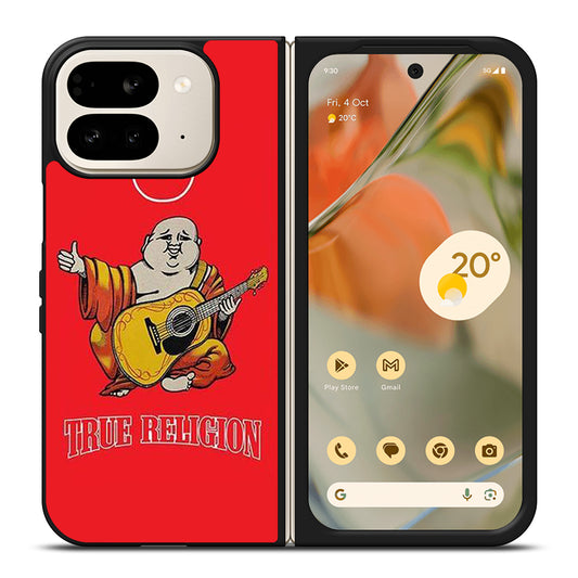 RED BIG BUDDHA TRUE RELIGION LOGO 3 Google Pixel 9 Pro Fold Case Cover