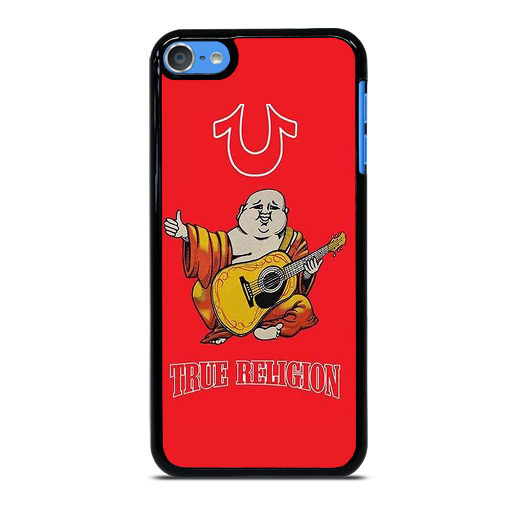 RED BIG BUDDHA TRUE RELIGION LOGO 3 iPod Touch 7 Case Cover