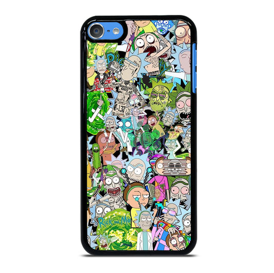 RICK AND MORTY COLLAGE CARTOON iPod Touch 7 Case Cover