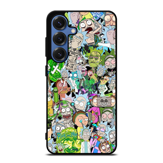 RICK AND MORTY COLLAGE CARTOON Samsung Galaxy S25 Case Cover
