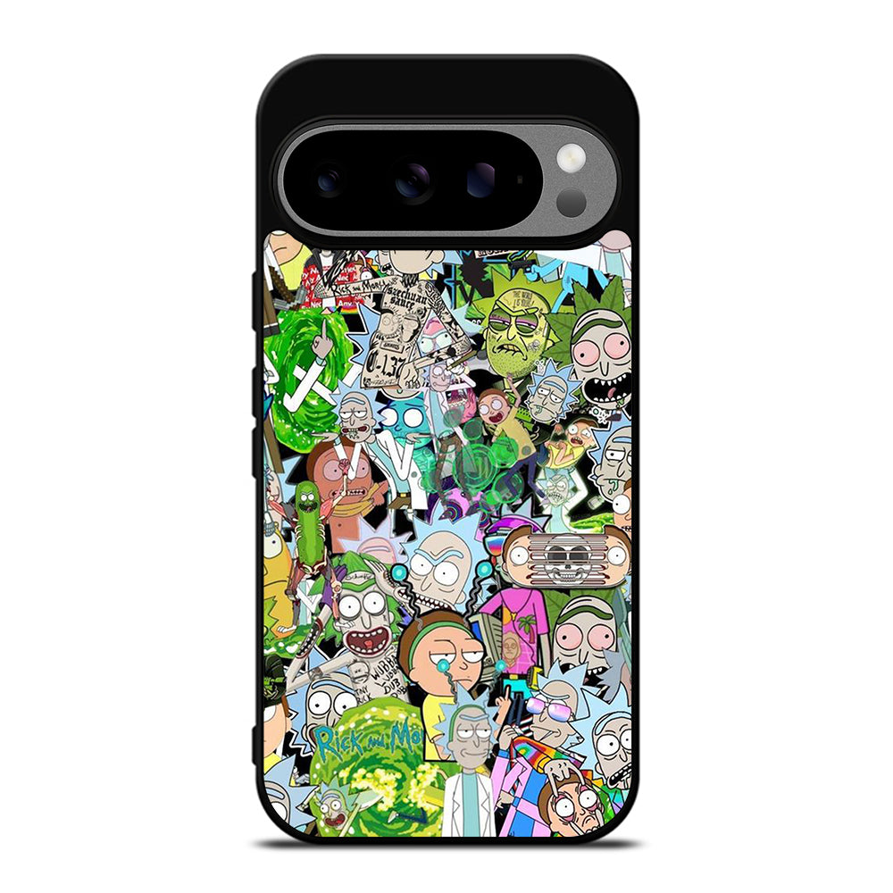 RICK AND MORTY COLLAGE CARTOON Google Pixel 9 Pro XL Case Cover