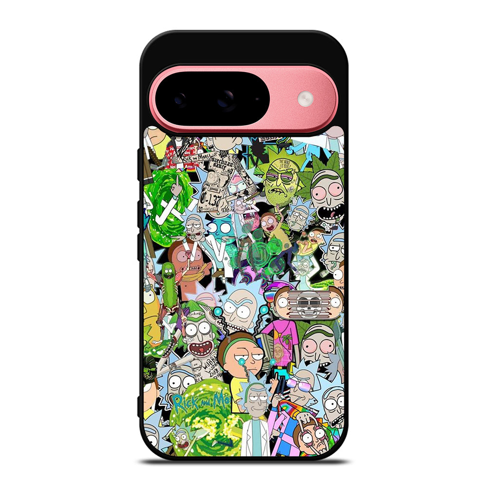 RICK AND MORTY COLLAGE CARTOON Google Pixel 9 Case Cover