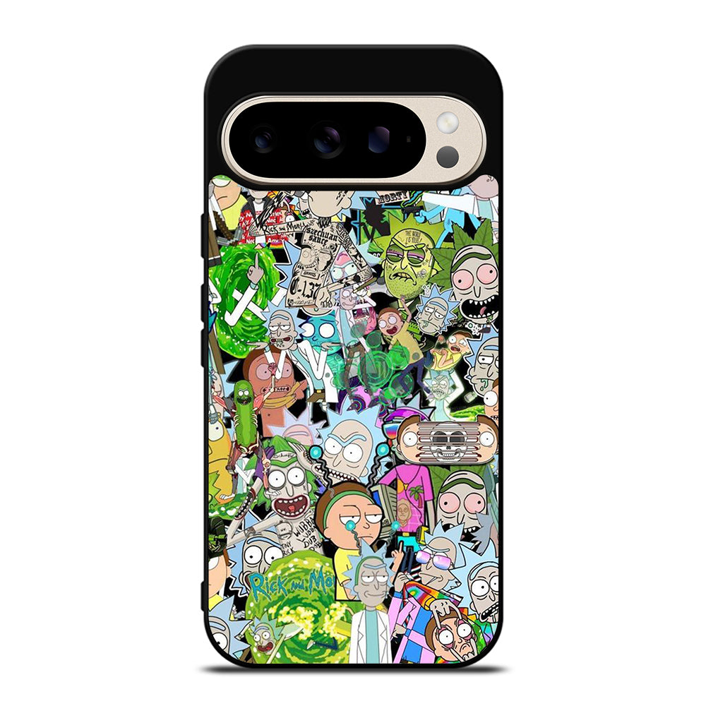 RICK AND MORTY COLLAGE CARTOON Google Pixel 9 Pro Case Cover