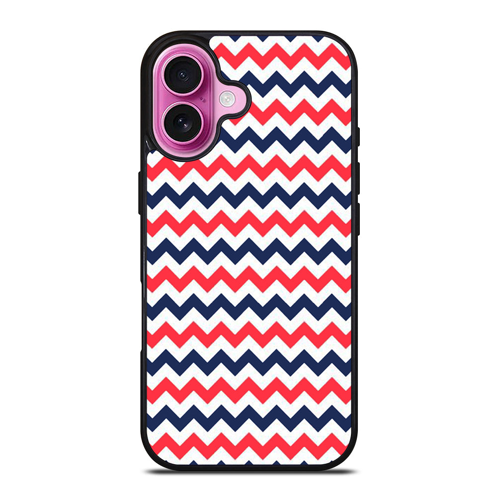 RILEY BLAKE CHEVRON PATTERN 4 iPhone 16 Plus Case Cover