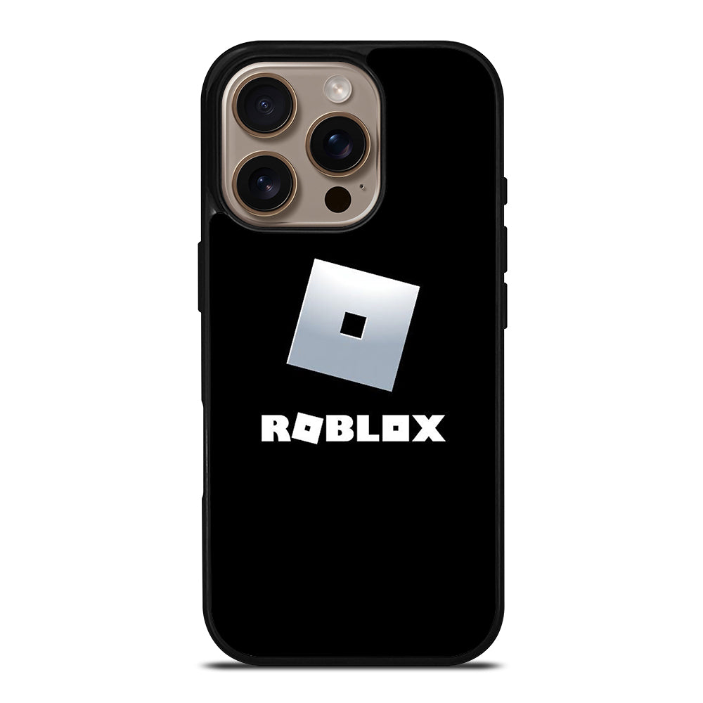 ROBLOX GAME BLACK LOGO iPhone 16 Pro Case Cover