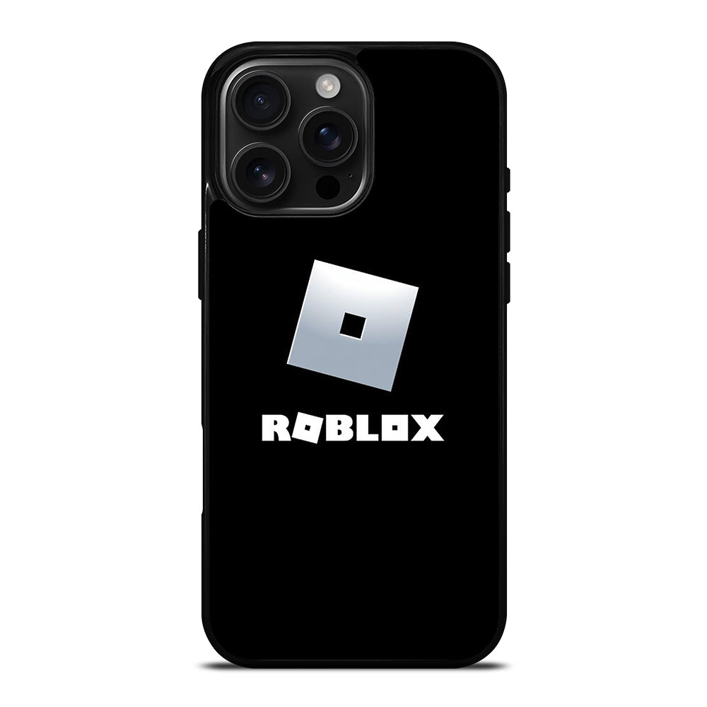 ROBLOX GAME BLACK LOGO iPhone 16 Pro Max Case Cover