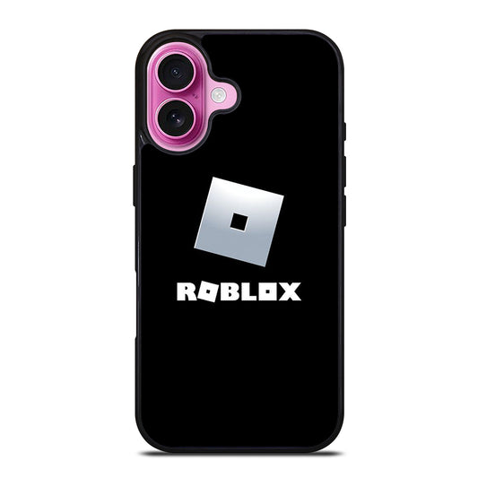 ROBLOX GAME BLACK LOGO iPhone 16 Plus Case Cover