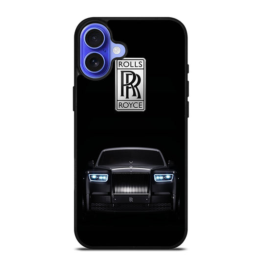 ROLLS ROYCE CAR BLACK LOGO iPhone 16 Case Cover