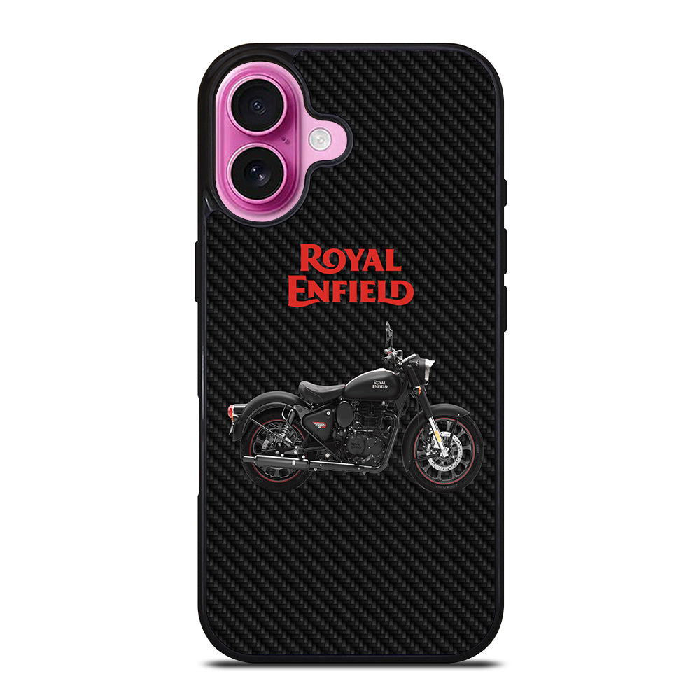 ROYAL ENFIELD CARBON ICON iPhone 16 Plus Case Cover
