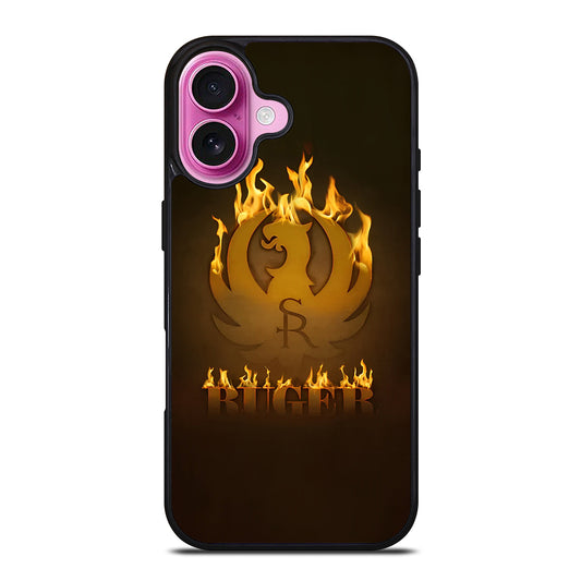 RUGER FIREARM FLAME LOGO iPhone 16 Plus Case Cover