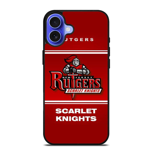 RUTGERS SCARLET KNIGHTS ICON iPhone 16 Case Cover