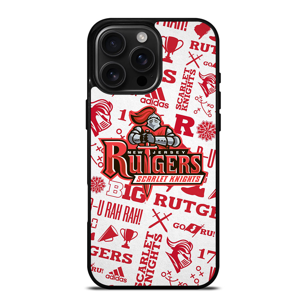 RUTGERS SCARLET KNIGHTS NFL ICON iPhone 16 Pro Max Case Cover
