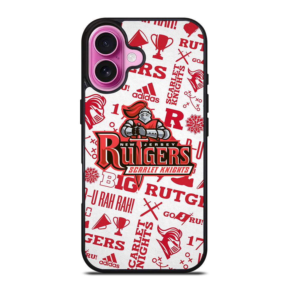 RUTGERS SCARLET KNIGHTS NFL ICON iPhone 16 Plus Case Cover