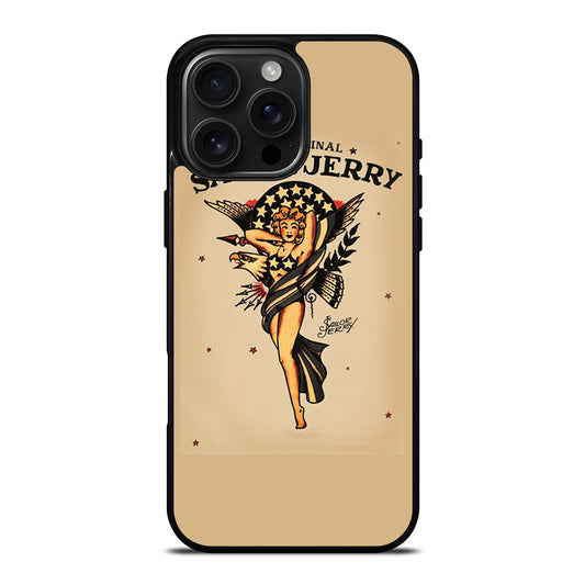 SAILOR JERRY SEXY GIRL ART iPhone 16 Pro Max Case Cover
