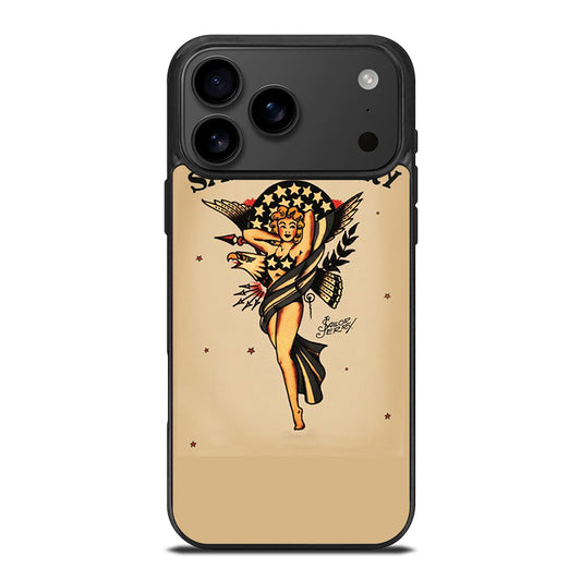 SAILOR JERRY SEXY GIRL ART iPhone 17 Pro Max Case Cover