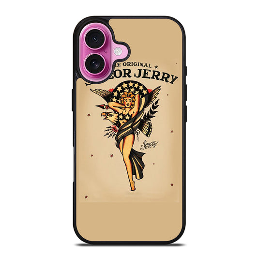SAILOR JERRY SEXY GIRL ART iPhone 16 Plus Case Cover