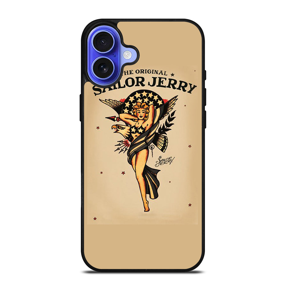 SAILOR JERRY SEXY GIRL ART iPhone 16 Case Cover
