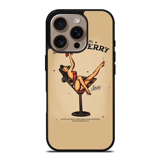 SAILOR JERRY SEXY GIRL TATTOO ART iPhone 16 Pro Case Cover