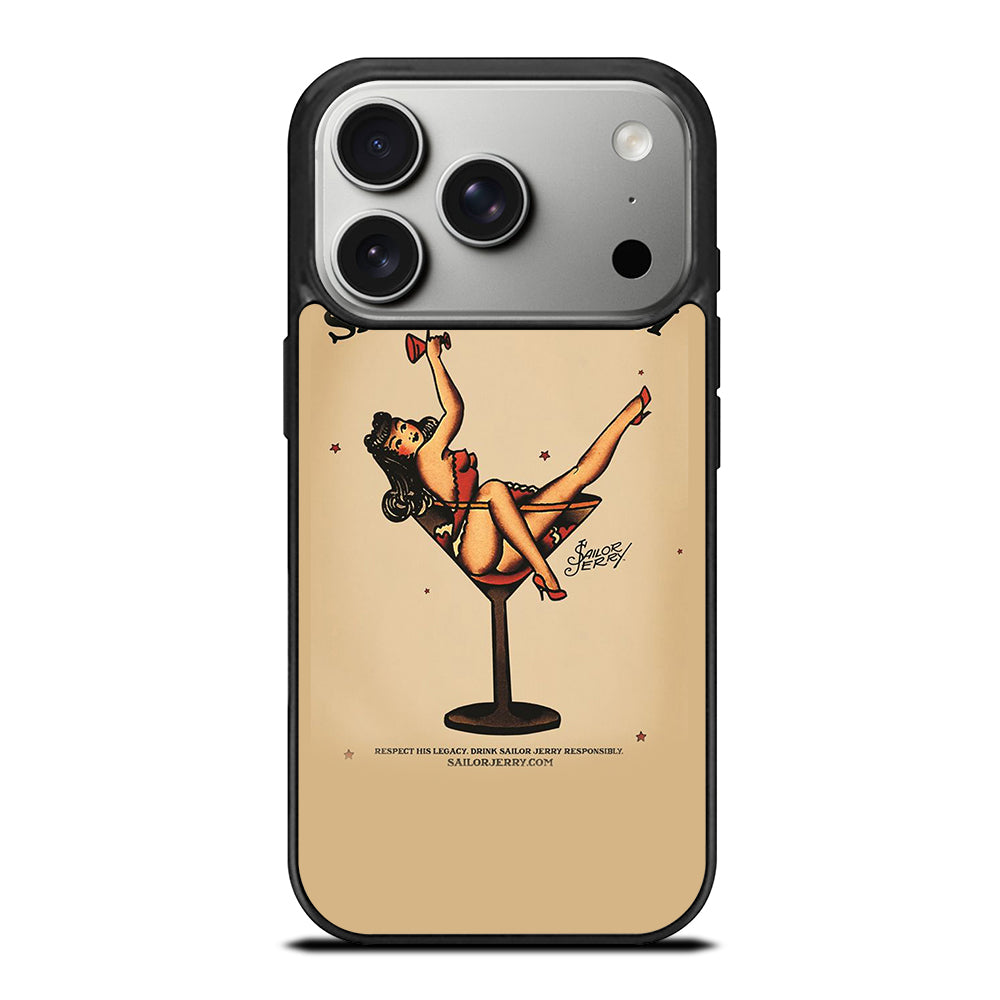 SAILOR JERRY SEXY GIRL TATTOO ART iPhone 17 Pro Case Cover
