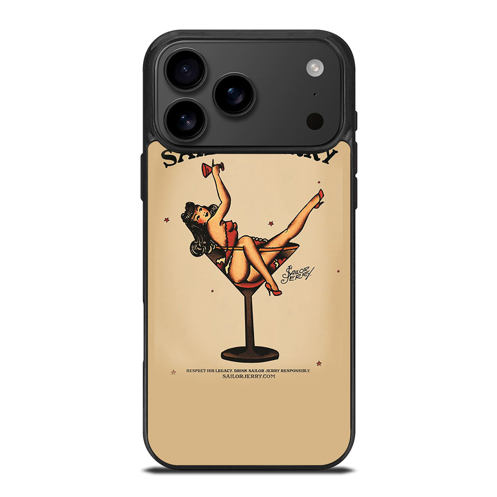SAILOR JERRY SEXY GIRL TATTOO ART iPhone 17 Pro Max Case Cover