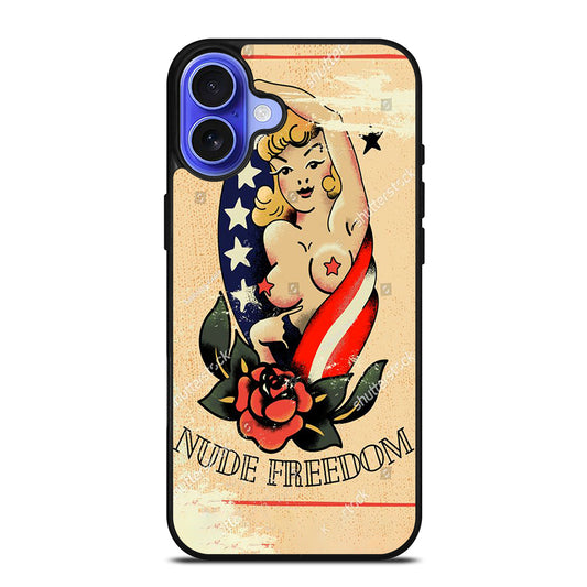 SAILOR JERRY SEXY GIRL TATTOO iPhone 16 Case Cover