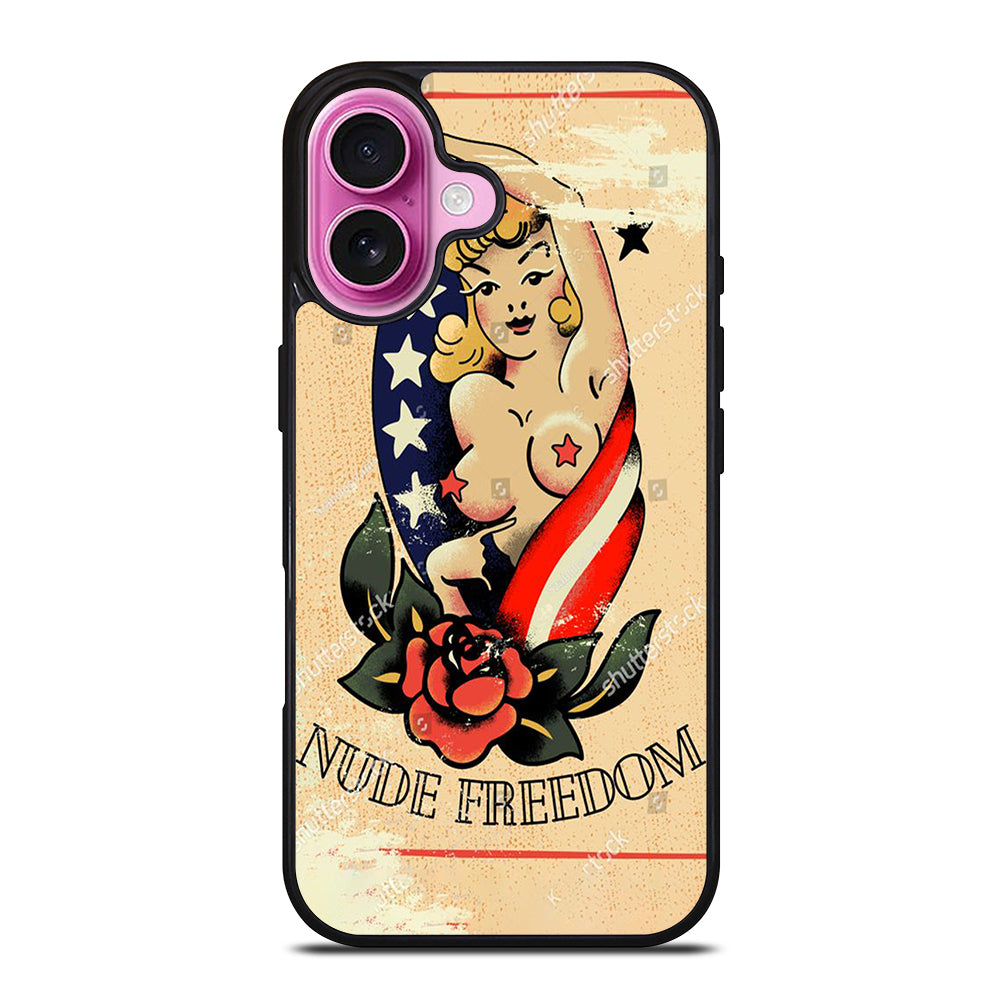 SAILOR JERRY SEXY GIRL TATTOO iPhone 16 Plus Case Cover